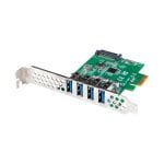 PCIe Lanberg PCE-US3-004 USB 3.2 Gen 1 SATA 15-polig Grün Metall PCIe Lanberg PCE-US3-004 USB 3.2 Gen 1 SATA 15-polig Grün Metall