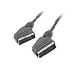 Cable SCART Lanberg CA-EUEU-10CC-0018-BK 1,8m Macho a Macho Negro