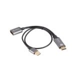 Adaptador HDMI a DisplayPort Lanberg AD-HD-DP-02 0,2m Macho-Hembra Derecho