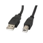 USB-Kabel Lanberg CA-USBA-10CC-0010-BK 1m USB A USB B USB 2.0 0,48 Gbit/s Schwarz
