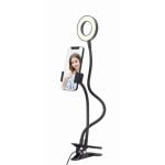 Anillo LED Gembird LED-RING4-PH-01 ABS Metal 2800K-7000K Soporte Teléfono 1.5m Anillo LED Gembird LED-RING4-PH-01 ABS Metal 2800K-7000K Soporte Teléfono 1.5m