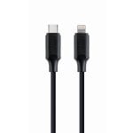 Cabo USB Tipo C para Lightning Gembird CC-USB2-CM8PM-1.5M 1,5m Preto Cabo USB Tipo C para Lightning Gembird CC-USB2-CM8PM-1.5M 1,5m Preto