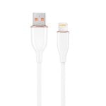 Cabo USB 2.0 Gembird CC-USB2S-AM8PM-1.5M-W Branco 1,5m para iPhone iPad Cabo USB 2.0 Gembird CC-USB2S-AM8PM-1.5M-W Branco 1,5m para iPhone iPad