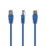 Cable de Red Gembird PP12-5M/B 5m Cat5e RJ-45 Azul Contactos Chapados en Oro Cable de Red Gembird PP12-5M/B 5m Cat5e RJ-45 Azul Contactos Chapados en Oro