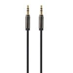 Cable de audio Gembird CCAP-444-6 3.5mm macho a macho 1.8m negro Cable de audio Gembird CCAP-444-6 3.5mm macho a macho 1.8m negro