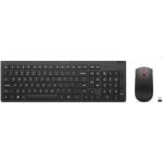 Clavier intégral sans fil Lenovo 4X31N50739 QWERTY Noir avec souris incluse Clavier intégral sans fil Lenovo 4X31N50739 QWERTY Noir avec souris incluse
