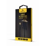 Adaptador USB-C a VGA Gembird A-CM-VGAM-01 1920x1080 Negro 3.2 Gen 1 Macho-Hembra Adaptador USB-C a VGA Gembird A-CM-VGAM-01 1920x1080 Negro 3.2 Gen 1 Macho-Hembra