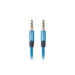 Kabel Jack 3,5mm Lanberg CA-MJMJ-10CU-0020-BL 2m Blau Stecker/Stecker