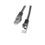 Cabo de rede Lanberg PCF6-10CC-0500-BK 5m Cat6 F/UTP FTP RJ-45 Preto