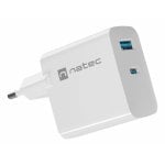 Chargeur NATEC NUC-2144 20V avec Protection Surcharge, 1 Port USB-C, Blanc Chargeur NATEC NUC-2144 20V avec Protection Surcharge, 1 Port USB-C, Blanc