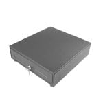 Cajón de efectivo Mustek LB-330A compacto 8 compartimentos monedas 4 billetes acero inoxidable negro
