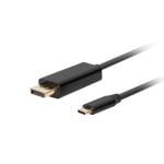 Cable Lanberg CA-CMDP-10CU-0010-BK 1m USB-C a DisplayPort 4K Macho-Macho Negro
