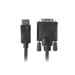Cable DisplayPort a DVI-D Lanberg CA-DPDV-10CU-0018-BK 1,8m Full HD Macho-Macho