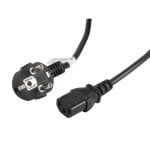 Cable de alimentación Lanberg CA-C13C-11CC-0030-BK 3m C13 acoplador a CEE7/7 negro