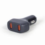 Cargador Gembird TA-U2QC3-CAR-01 Cargador Rapide USB QC 3.0 36W 2 Ports Auto Cargador Gembird TA-U2QC3-CAR-01 Cargador Rapide USB QC 3.0 36W 2 Ports Auto