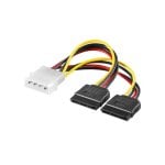 Molex zu 2x SATA Stromadapter Ewent EC1500 0,13 m Molex 4-polig 2x SATA 15-polig Molex zu 2x SATA Stromadapter Ewent EC1500 0,13 m Molex 4-polig 2x SATA 15-polig