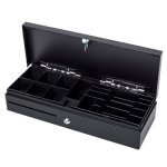 Cajón de efectivo Mustek LB-170A Acero inoxidable Negro automático y manual 460x170x100mm