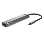 Adaptador USB NATEC Fowler Slim Alámbrico USB 3.2 Gen 1 Type-C 5 Gbit/s ABS Aluminio Negro Cromo Adaptador USB NATEC Fowler Slim Alámbrico USB 3.2 Gen 1 Type-C 5 Gbit/s ABS Aluminio Negro Cromo