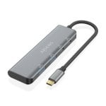 Hub USB AISENS A109-0763 4 Puertos 3.2 Gen1 (2 USB-C 2 USB-A) 5Gbps Aluminio Gris 15cm