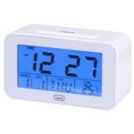 Relógio Despertador Digital Trevi SLD 3P50 Branco Retângulo LCD Azul Relógio Despertador Digital Trevi SLD 3P50 Branco Retângulo LCD Azul