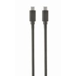 Cabo USB 3.1 Tipo C a C Gembird CCP-USB3.1-CMCM-1M 1m Preto Cabo USB 3.1 Tipo C a C Gembird CCP-USB3.1-CMCM-1M 1m Preto