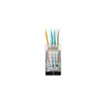 Conector Lanberg PLS-6020EZ RJ45 Transparente Macho Direito Cat6 Conector Lanberg PLS-6020EZ RJ45 Transparente Macho Direito Cat6