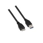 USB Kabel AISENS A105-0044 3.0 Typ A zu Micro B 2m Schwarz USB Kabel AISENS A105-0044 3.0 Typ A zu Micro B 2m Schwarz
