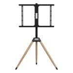 Soporte TV Gembird TVS-75ST-01 Base Giratoria, Altura Ajustable, 32-75", 35kg, Negro/Madera Soporte TV Gembird TVS-75ST-01 Base Giratoria, Altura Ajustable, 32-75", 35kg, Negro/Madera