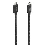 Cable USB-C AISENS A156-0866 USB4 Gen3x2 240W 40Gbps 8K@60Hz E-Mark 0,5m Negro