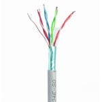 Cable LAN FTP Gembird Cat5e 100m CCA Blindado Gris Alambres Sólidos Alta Calidad Cable LAN FTP Gembird Cat5e 100m CCA Blindado Gris Alambres Sólidos Alta Calidad