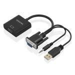 Câble Convertisseur AISENS A115-0872 SVGA Macho Audio USB Macho HDMI Hembra 20cm Noir