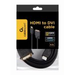 Cable HDMI a DVI-D 5m Gembird Macho/Macho Conectores Dorados Negro