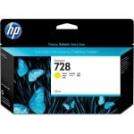 Cartucho de tinta HP DesignJet 728 Amarillo 130ml tinta a base de colorante rendimiento estándar Cartucho de tinta HP DesignJet 728 Amarillo 130ml tinta a base de colorante rendimiento estándar