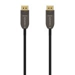 Cable DisplayPort AISENS A155-0610 1.4 50m 8K Fibra Óptica+Cobre Oro 24K MST RGB 4:4:4