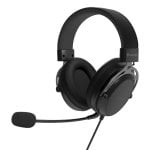 Auriculares Genesis con cable, transductores 53mm, micrófono desmontable, color negro Auriculares Genesis con cable, transductores 53mm, micrófono desmontable, color negro