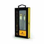 Cabo Micro-USB 2.0 Gembird CCB-MUSB2B-AMBM-6-S 1,8m com Contactos Dourados Cabo Micro-USB 2.0 Gembird CCB-MUSB2B-AMBM-6-S 1,8m com Contactos Dourados