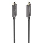 Cable USB-C AISENS AOC A157-0883 15m 10Gbps 60W Fibra Óptica Cobre 4K@60Hz Negro
