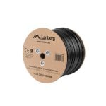 Cabo de Rede Lanberg LCU5-12CU-0305-BK Cat5e U/UTP Preto 305m Cabo de Rede Lanberg LCU5-12CU-0305-BK Cat5e U/UTP Preto 305m