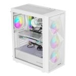 Gehäuse GENESIS Diaxid 605 ARGB Weiß Midi Tower ATX microATX Mini-ITX Gehäuse GENESIS Diaxid 605 ARGB Weiß Midi Tower ATX microATX Mini-ITX
