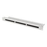 Panel de parcheo Lanberg PPUA-1124-S Cat6a 24 puertos 1U acero gris 0,2dB