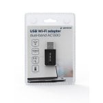 Adattatore WiFi USB Gembird AC1300 802.11ac Dual Band Nero Adattatore WiFi USB Gembird AC1300 802.11ac Dual Band Nero