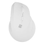 Ratón Natec inalámbrico vertical 2400 DPI RF Wireless + Bluetooth blanco