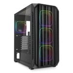 Caja PC Sharkoon AK5M RGB Negro ATX Vidrio Templado 4 Ventiladores ARGB USB-C Soporte Radiador Doble Caja PC Sharkoon AK5M RGB Negro ATX Vidrio Templado 4 Ventiladores ARGB USB-C Soporte Radiador Doble