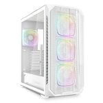 Caja PC Sharkoon AK5M RGB Blanco Panel Vidrio Malla 4 Ventiladores PWM ATX USB-C Caja PC Sharkoon AK5M RGB Blanco Panel Vidrio Malla 4 Ventiladores PWM ATX USB-C