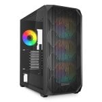 Caja PC Sharkoon AK3 RGB ATX Cristal Templado 4 Ventiladores PWM USB-C Negra Caja PC Sharkoon AK3 RGB ATX Cristal Templado 4 Ventiladores PWM USB-C Negra