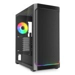 Caja PC Sharkoon AK4W RGB Strip ATX Vidrio Templado Tira LED RGB 4 Ventiladores Incluidos Negro Caja PC Sharkoon AK4W RGB Strip ATX Vidrio Templado Tira LED RGB 4 Ventiladores Incluidos Negro