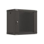 Bastidor de pared Lanberg WF03-5309-10B 9U 60 kg, bloqueo teclado, rieles Negro Bastidor de pared Lanberg WF03-5309-10B 9U 60 kg, bloqueo teclado, rieles Negro