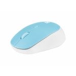 Ratón Natec inalámbrico Bluetooth 1600 DPI 4 botones Azul Blanco