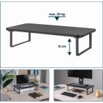 Soporte monitor/portátil Gembird MS-TABLE-03 independiente compacto hasta 20 kg negro Soporte monitor/portátil Gembird MS-TABLE-03 independiente compacto hasta 20 kg negro