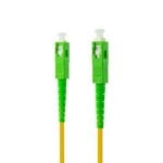 Singlemode Glasfaserkabel Nanocable SC/APC zu SC/APC LSZH Gelb 15m